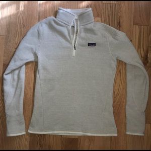Quarter Zip Patagonia Sweater - Tan/Beige